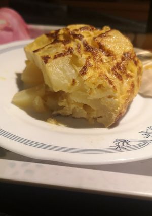 Una foto de Tortilla de patata sin frituras