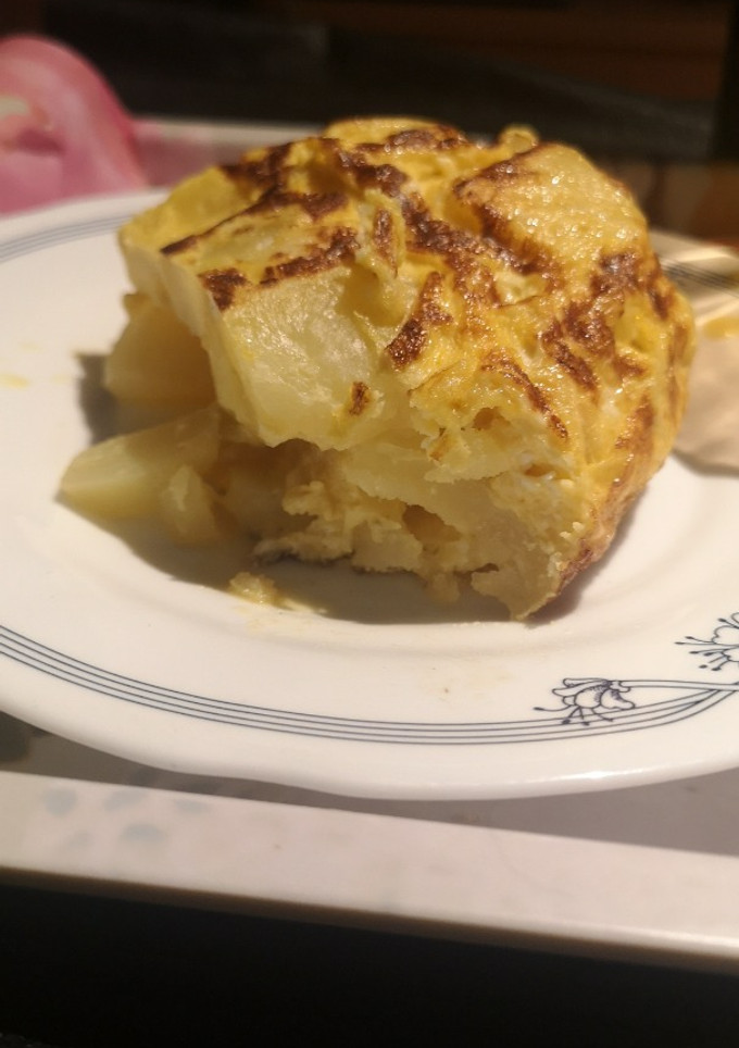 Una foto de Tortilla de patata sin frituras