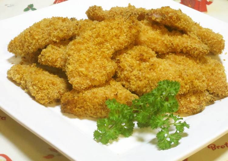 Steps to Prepare Super Quick Homemade Non-fried Chicken Katsu Made in the Oven