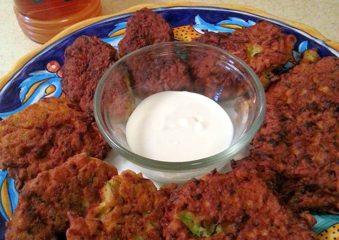 Recipe of Jamie Oliver Zucchini Pancake Fritters