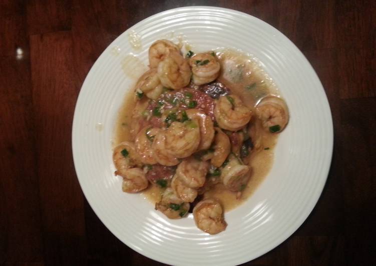 Recipe of Homemade Cajun Shrimp with Corn Flapjacks