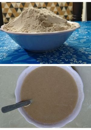 A picture of Homemade Health Mix and drink.