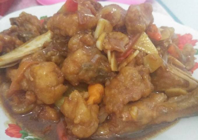 Ayam tepung saus tiram