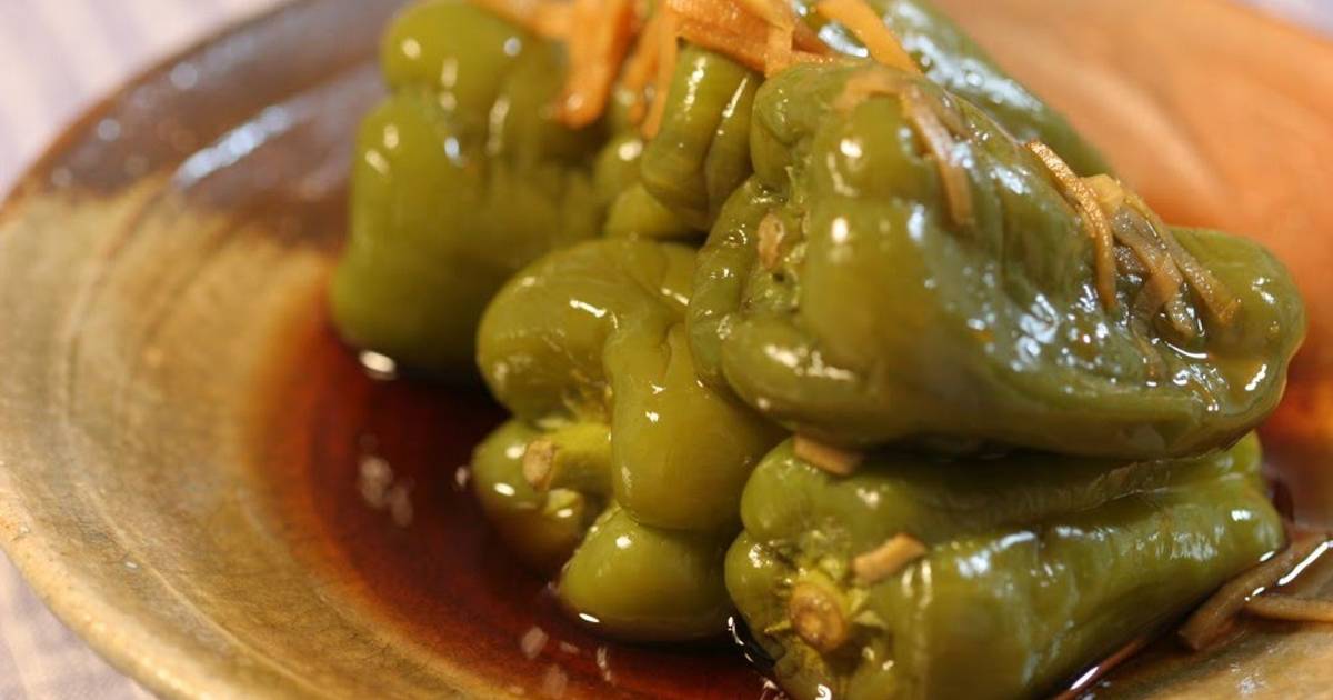 Whole Simmered Green Bell Peppers Recipe by cookpad.japan Cookpad