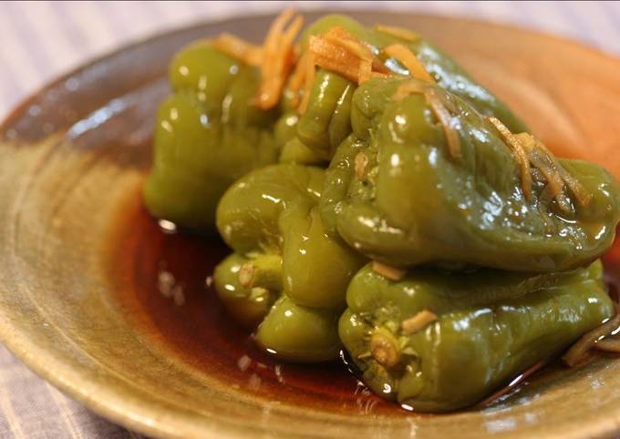 Simple Way to Make Thomas Keller Whole Simmered Green Bell Peppers