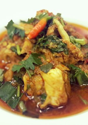 A picture of Chicken Curry with Fresh Chilli Paste / Northern Thai style.