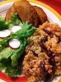 sandra's simple rice with beans