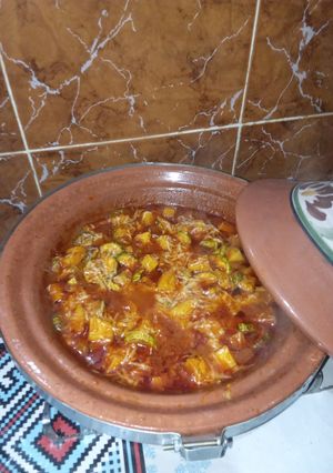 صورة لوصفة غراتان في طاجين الطين