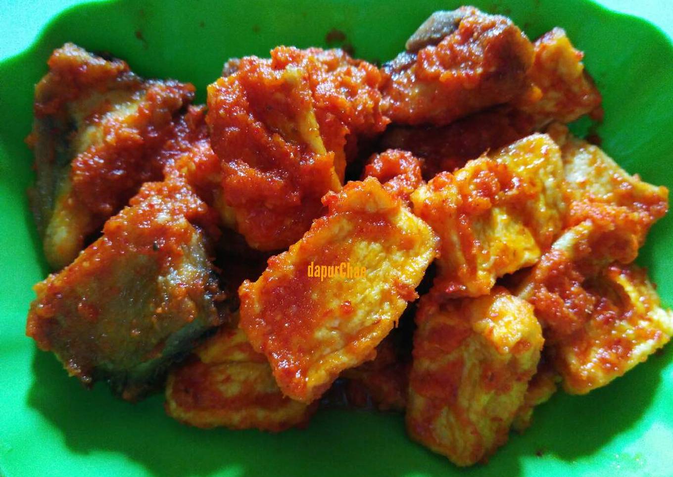 Balado Tahu dan Ayam