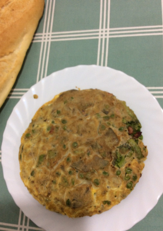 Una foto de Tortilla de verduras