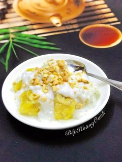 Hình của món Chuối Hấp Nước Cốt Dừa.