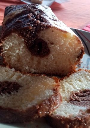 Una foto de Budín marmolado