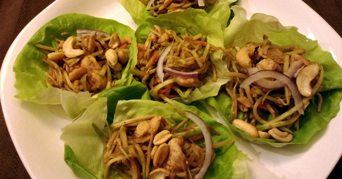 Mu Shu Chicken Lettuce Wraps Recipe by Taylor Topp - Cookpad
