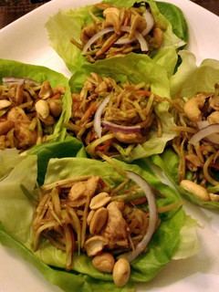 A picture of Mu Shu Chicken Lettuce Wraps.
