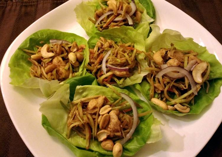 Easiest Way to Make Speedy Mu Shu Chicken Lettuce Wraps