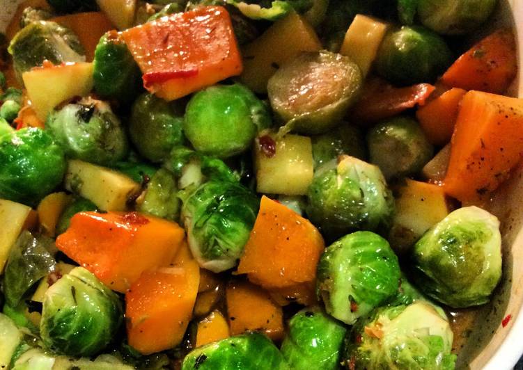 Steps to Make Favorite Bang Brussel Sprout Medley