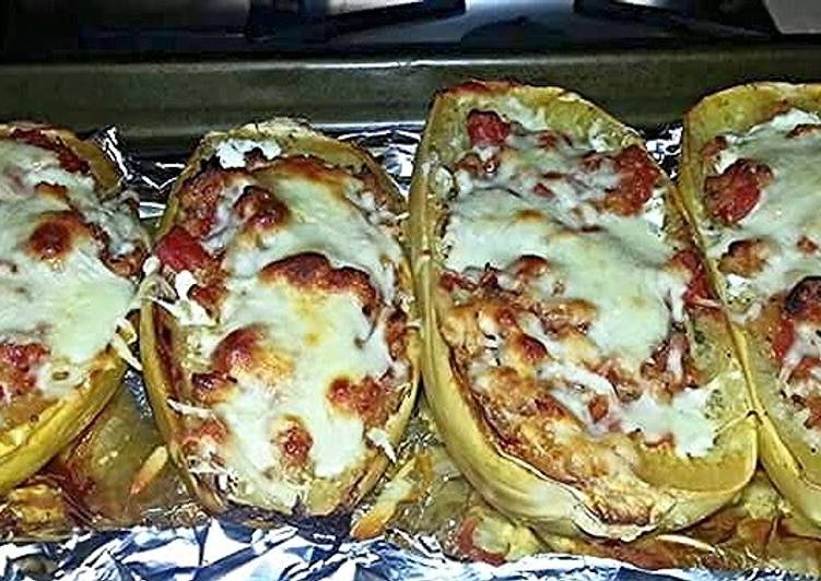 How To Make  Spaghetti Squash Boats