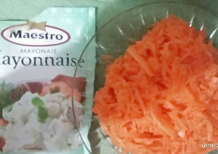 Bahan Salad wortel with mayonise | Langkah Membuat Salad wortel with mayonise Yang Menggugah Selera