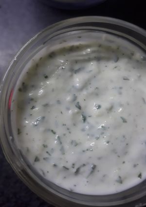 Una foto de Salsa de ajo
