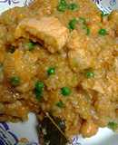 Tuna chicken rice in sofrito