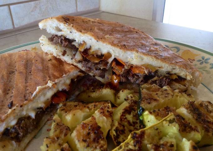 Easiest Way to Make Speedy Philly CheezeSteak Panini