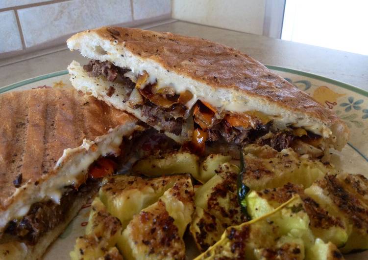 Steps to Prepare Any-night-of-the-week Philly CheezeSteak Panini
