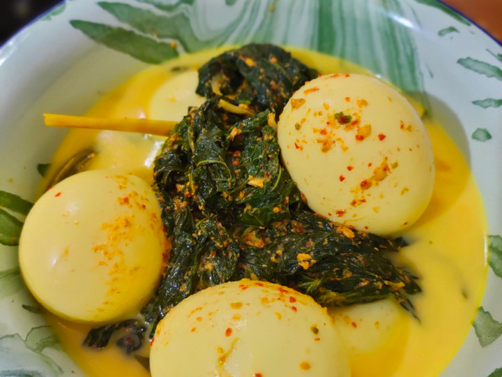 Resep Gulai daun singkong dan telur, Lezat