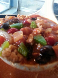 A picture of skye's spicy 3 bean chili.