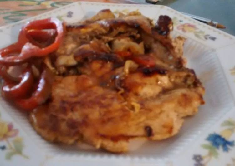 Recipe: Appetizing Semi spicy teriyaki chicken breasts