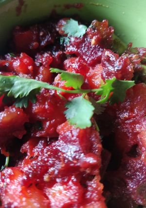বীট গাজর আলু ভাজা (Beet gajar aloo bhaja recipe in Bengali) রেসিপির প্রধান ছবি