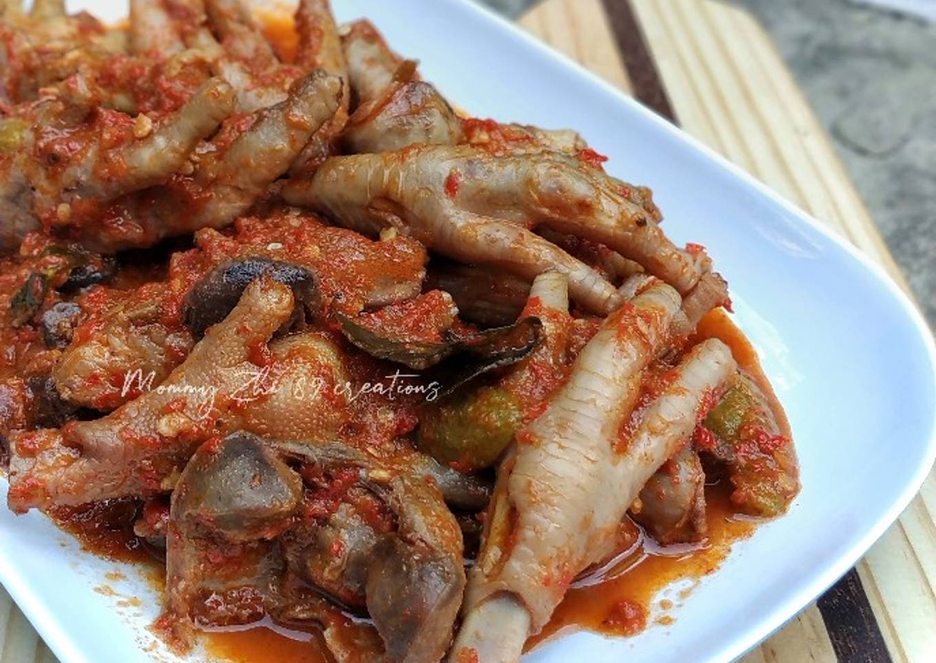 Asam Padeh Ceker Jeroan