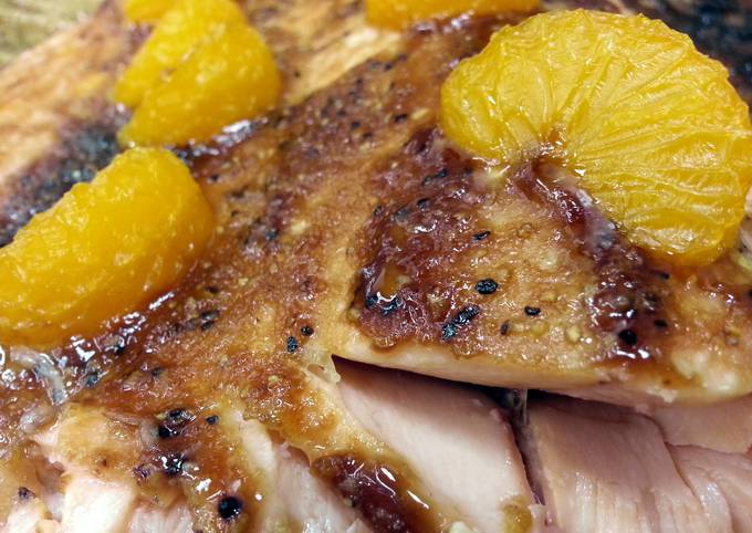 Hoisin Baked Salmon w/ Mandarin