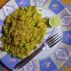 A picture of Peas Poha.