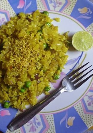 A picture of Peas Poha.