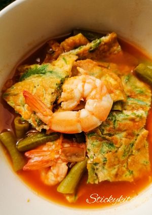 รูปของ แกงส้มชะอมกุ้ง🦐