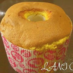 A picture of Passionfruit Orange Chiffon Cake.