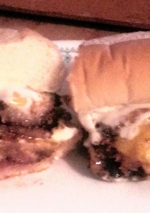 A picture of Tinklee's Hot Ham and Cheese Sandwiches.