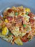 Salad Kentang dengan Telur dan Sayuran Campur (Potato Salad with Egg and Mix vegetable)