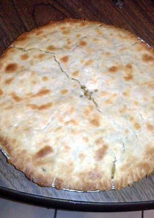 A picture of Cheeseburger Pie.