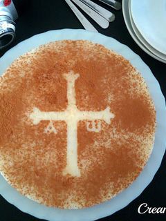 Una foto de Tarta de arroz con leche asturiano