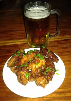 A picture of Asian Fusion Chicken Wings.