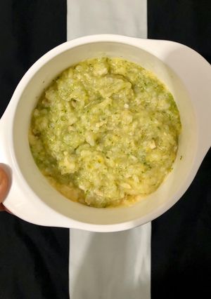 Foto resep Mpasi 8 bulan(nasi, jagung, tumis ikan nila, kacang panjang)