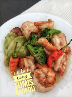 Foto resep 👩🍳Tumisan, Udang tumis brokoli.👩🍳