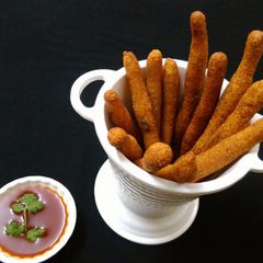 A picture of Potato and rice flour fingers.