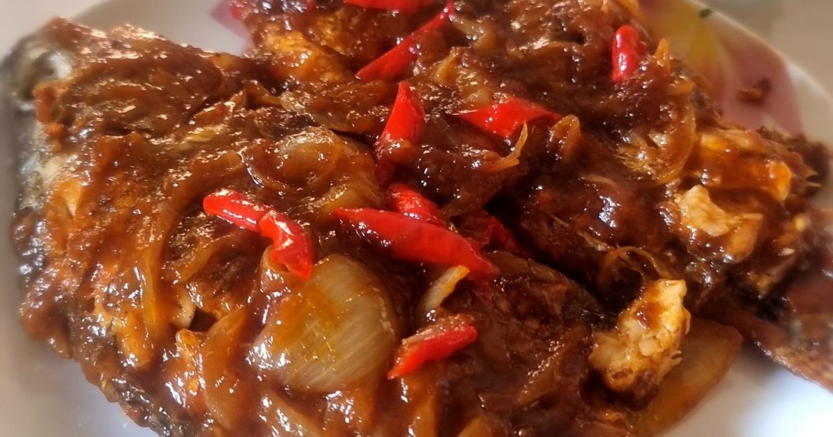 217. Ikan Nila Goreng Saus Padang