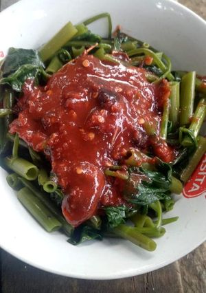 Foto resep 43. Rujak Kangkung