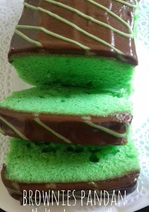 Foto resep Brownies pandan