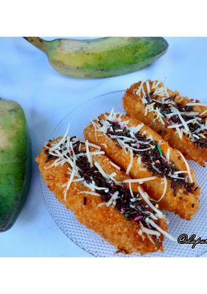 Foto resep 30. Pisang Goreng Krezz Meju (Meses Keju)