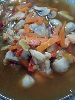 Foto resep Kuah Tumis jamur kancing+udang