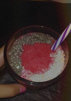 Una foto de Raspado de frutilla y limón